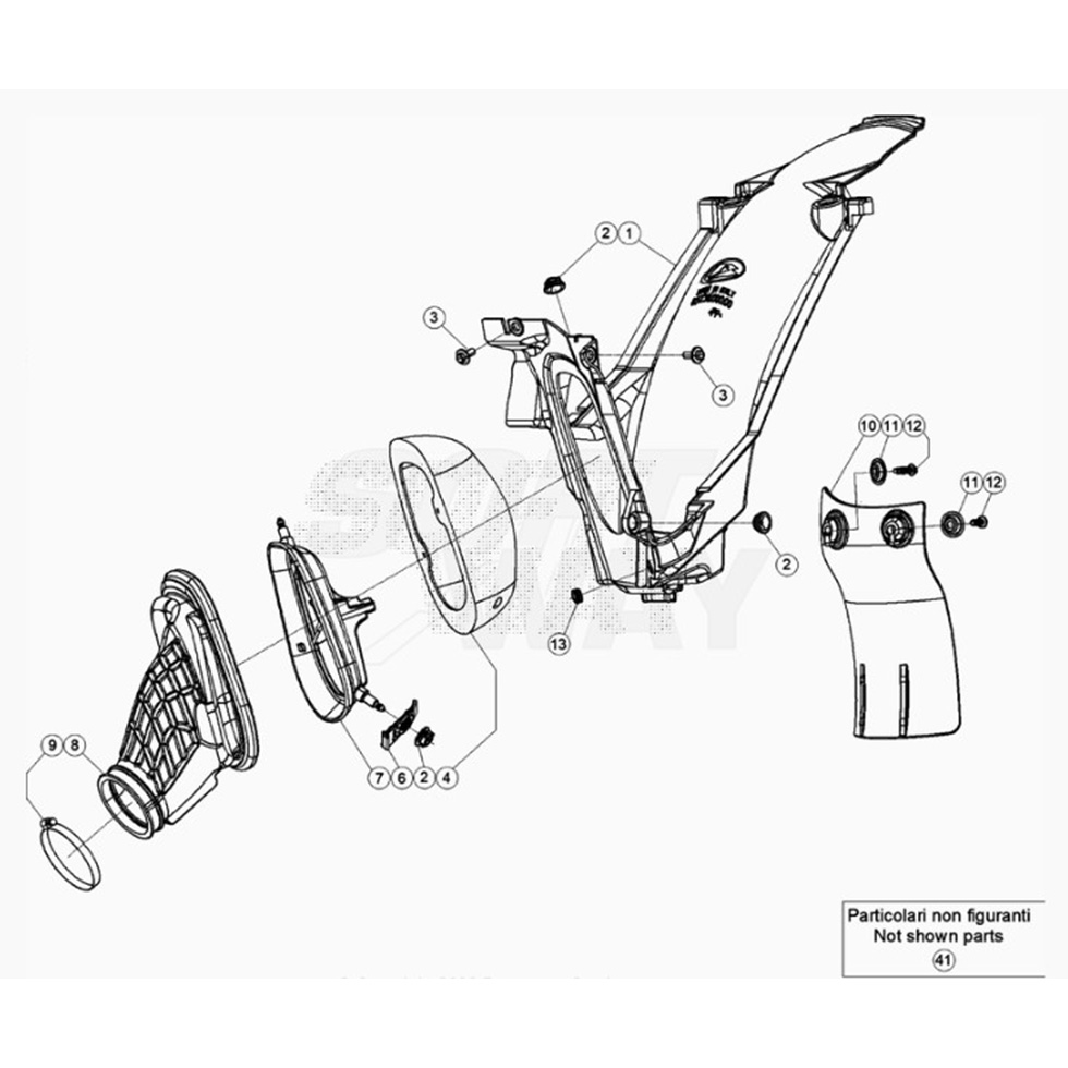 Beta RR300 24 Luftfilterkasten Ersatzteile